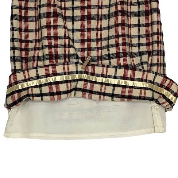 Ann Taylor Petite Plaid Skirt Full Lining Hidden Zipper on Side Size 4P - Picture 4 of 6